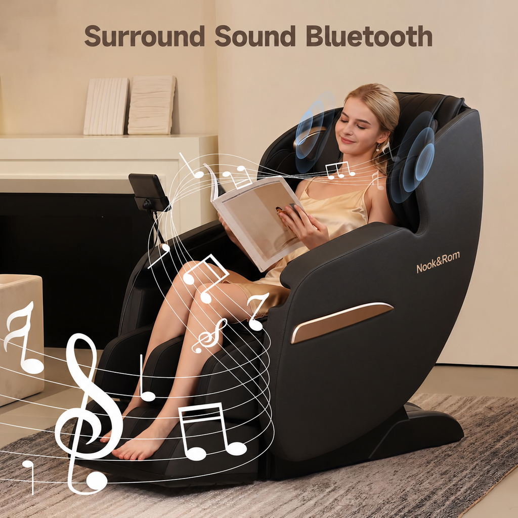 Nook&Form SL-Track Full Body Massage Chair with Zero Gravity, Heat & 8 Auto Modes