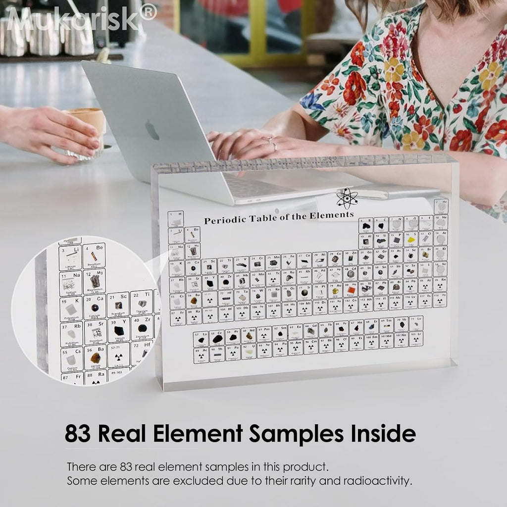 Periodic Table with Real Elements Inside