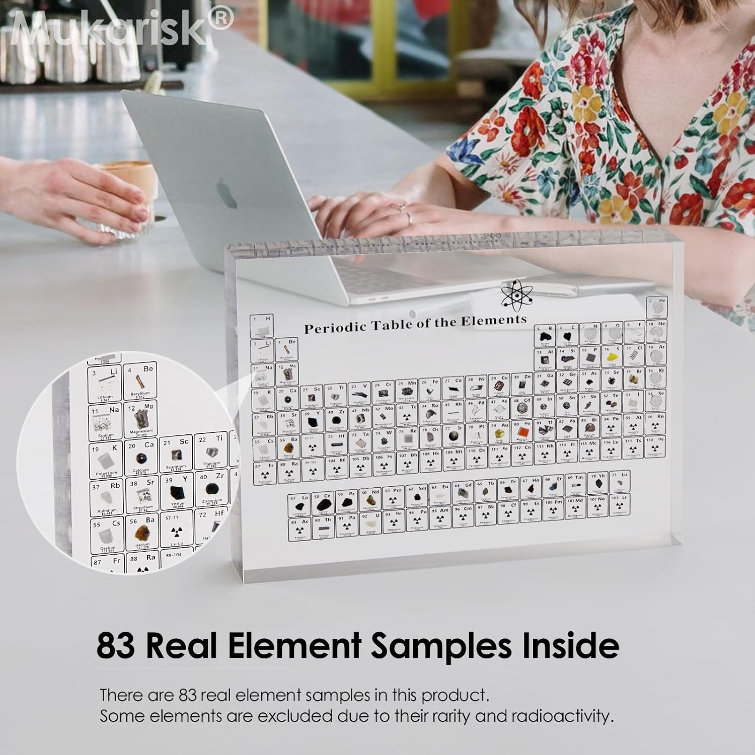 Periodic Table with Real Elements Inside