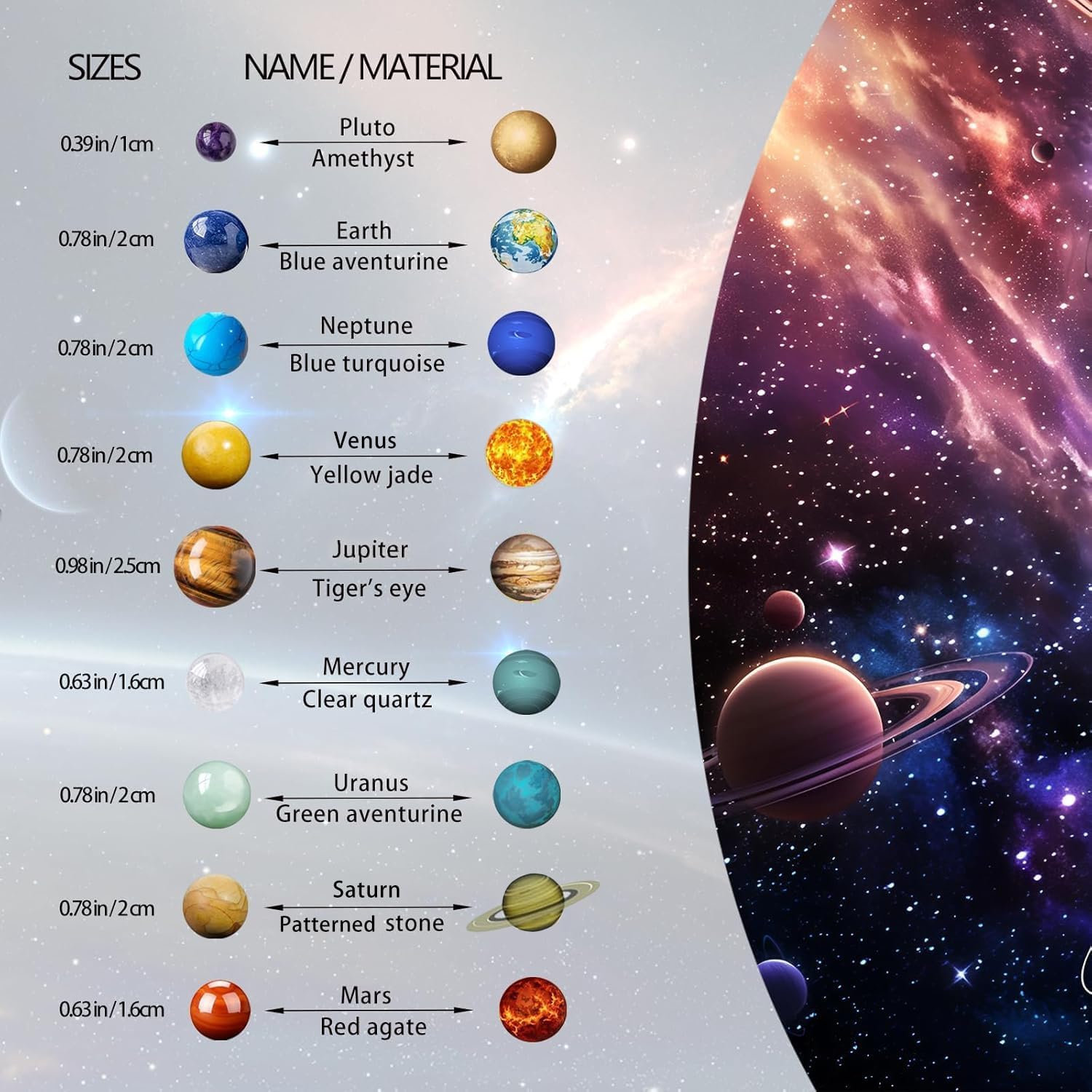 Solar System Crystal Collection