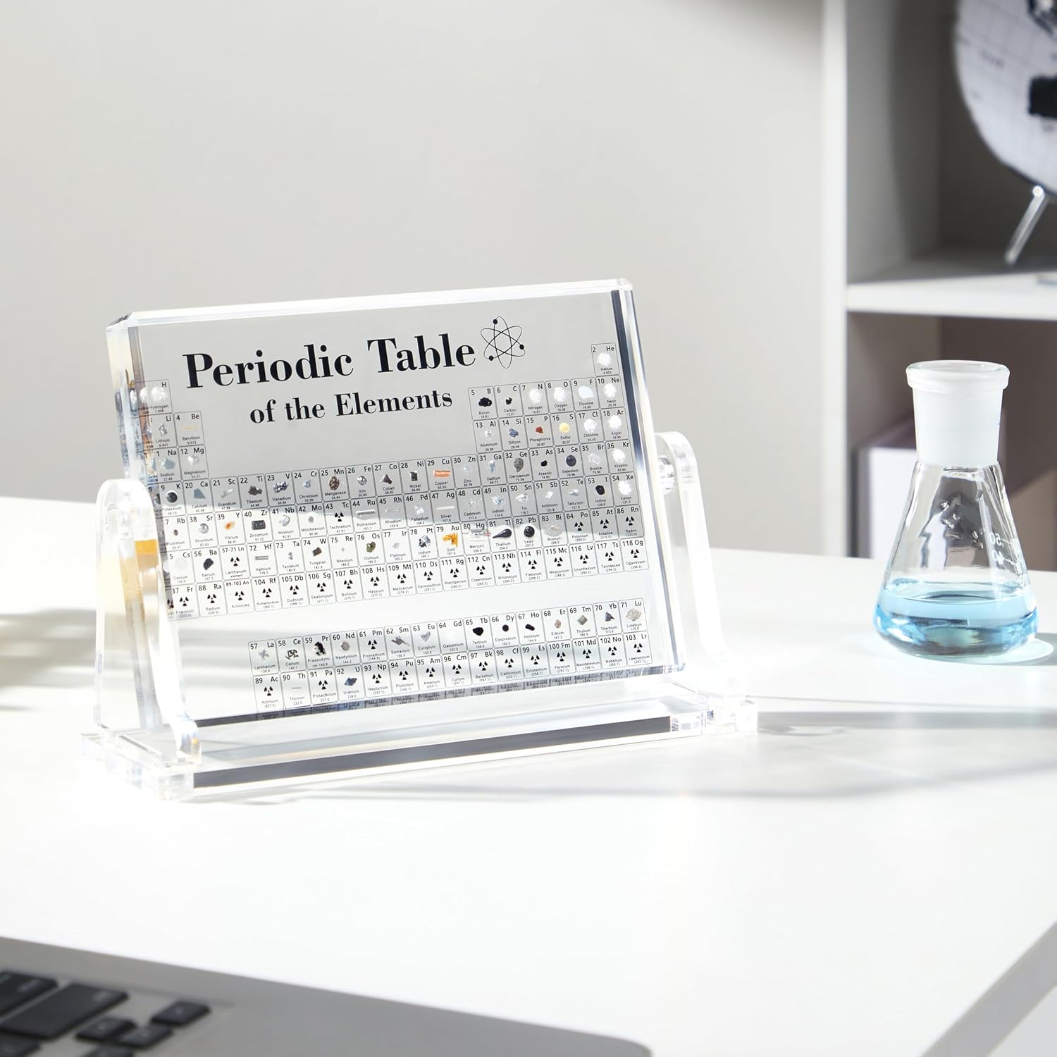 Acrylic Periodic Table with Real Elements Inside