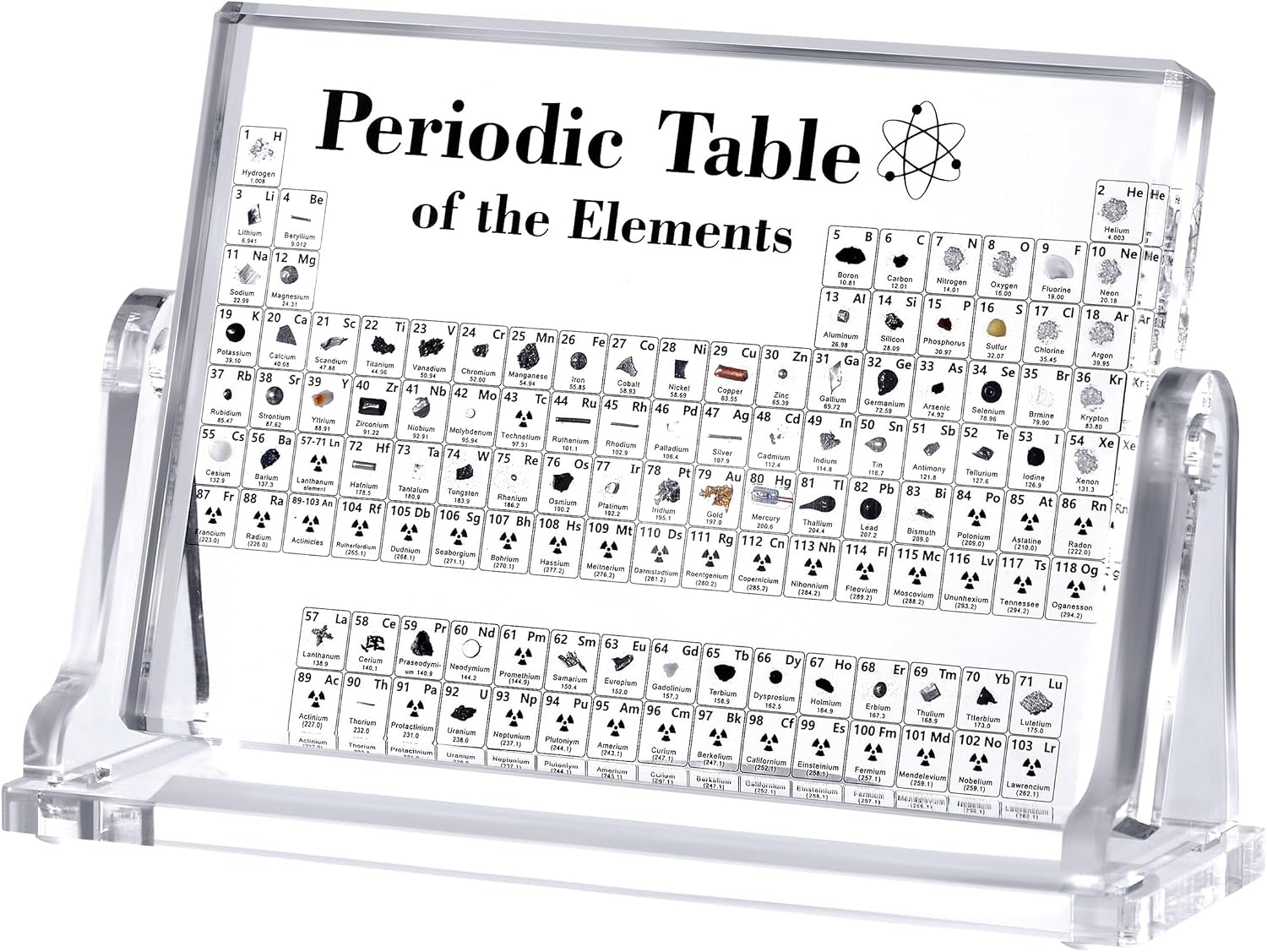Acrylic Periodic Table with Real Elements Inside