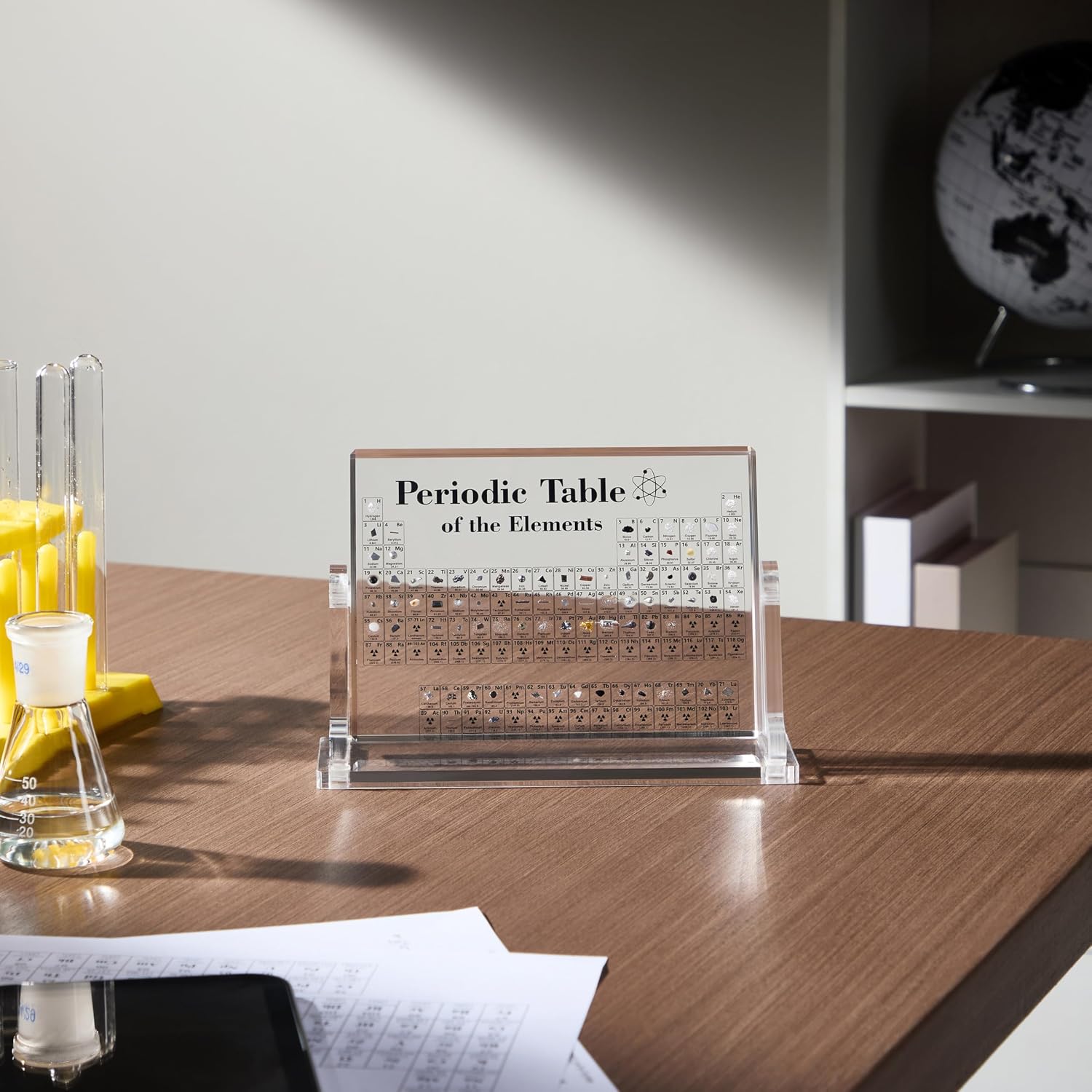 Acrylic Periodic Table with Real Elements Inside