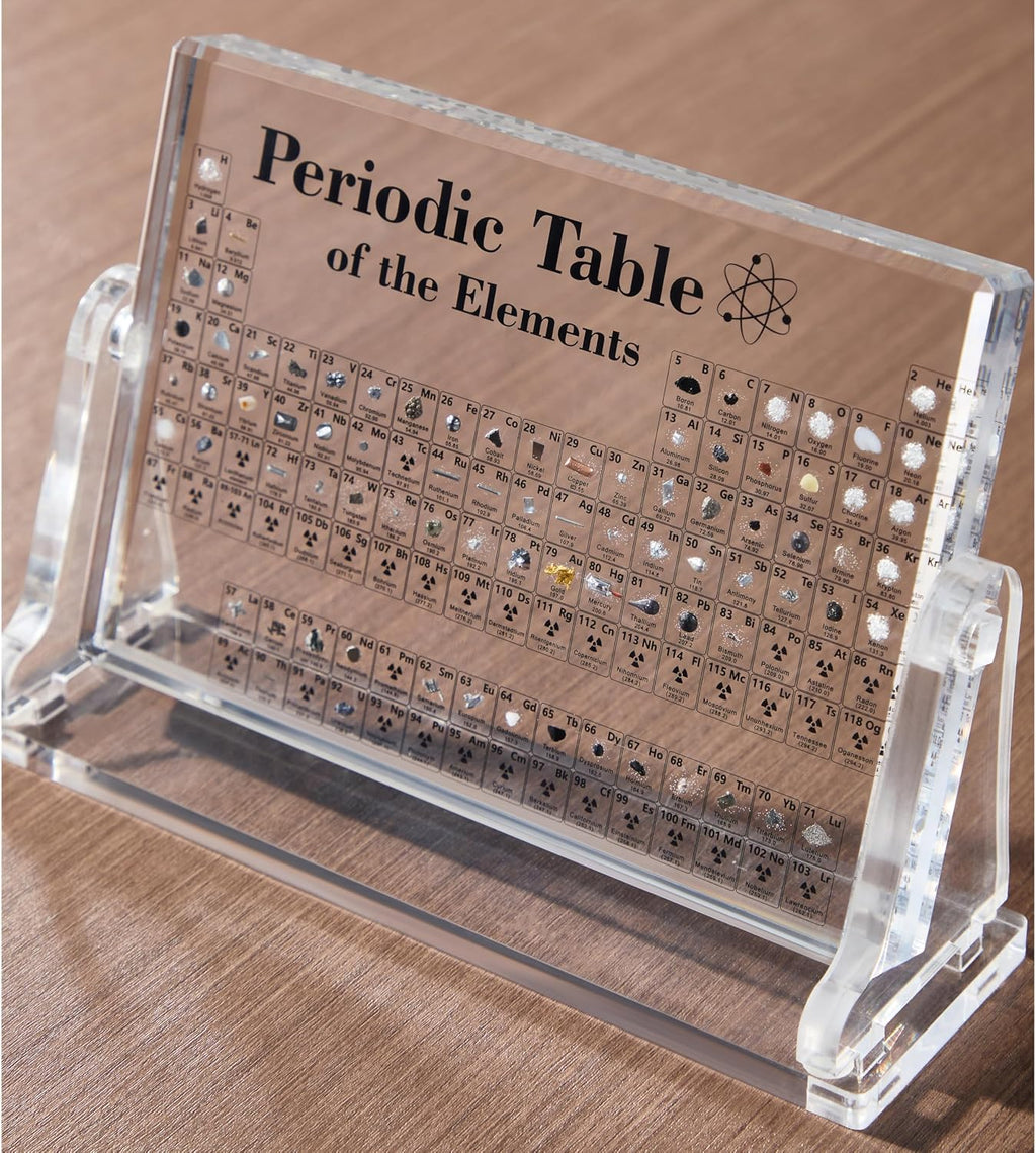 Acrylic Periodic Table with Real Elements Inside