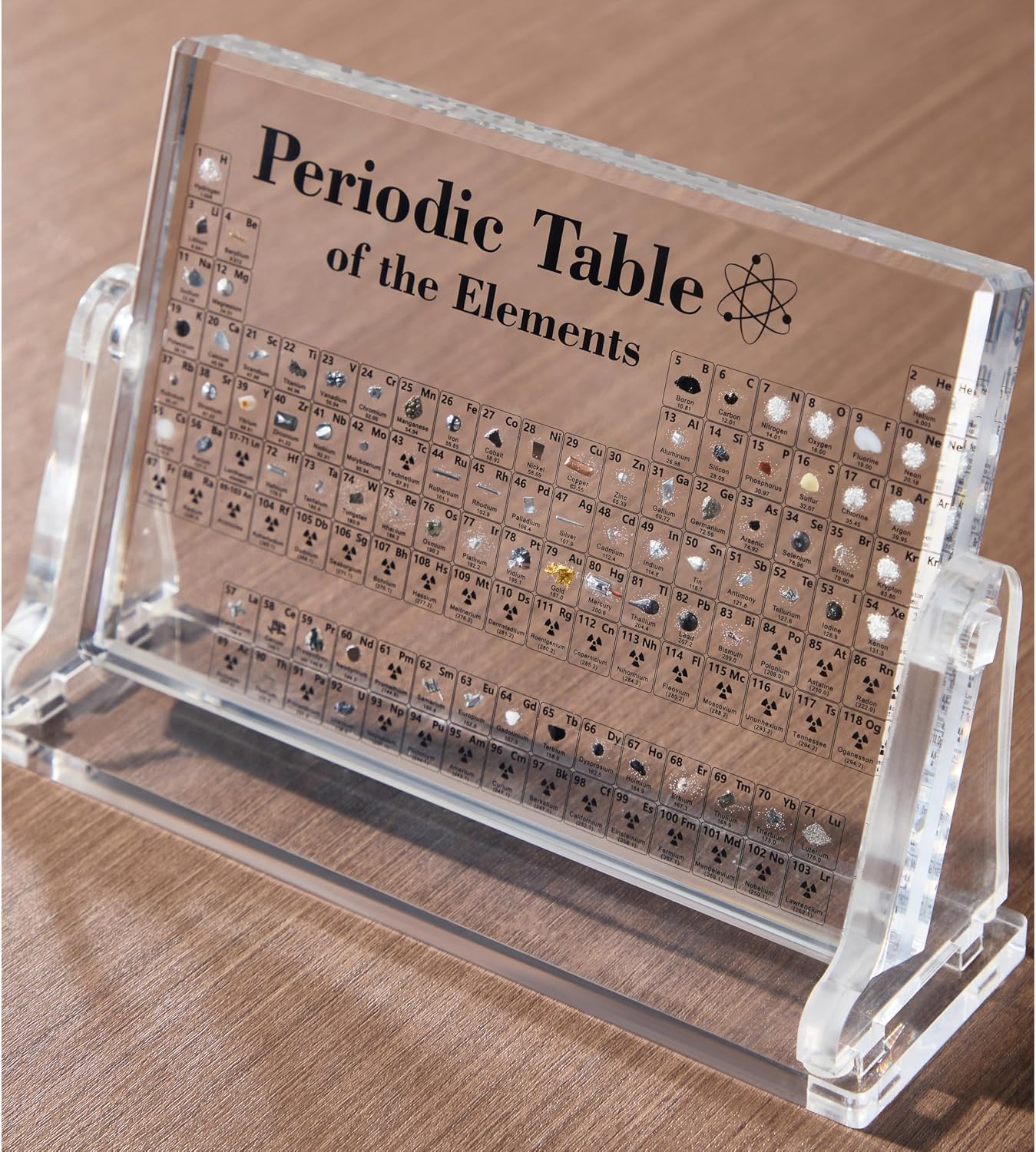 Acrylic Periodic Table with Real Elements Inside